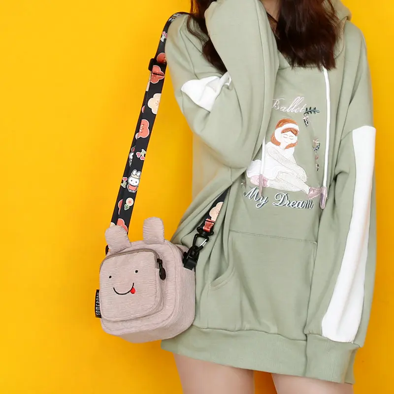 Оригинальный дизайн милая сумка-мессенджер с кроликом Женская осенне-зимняя