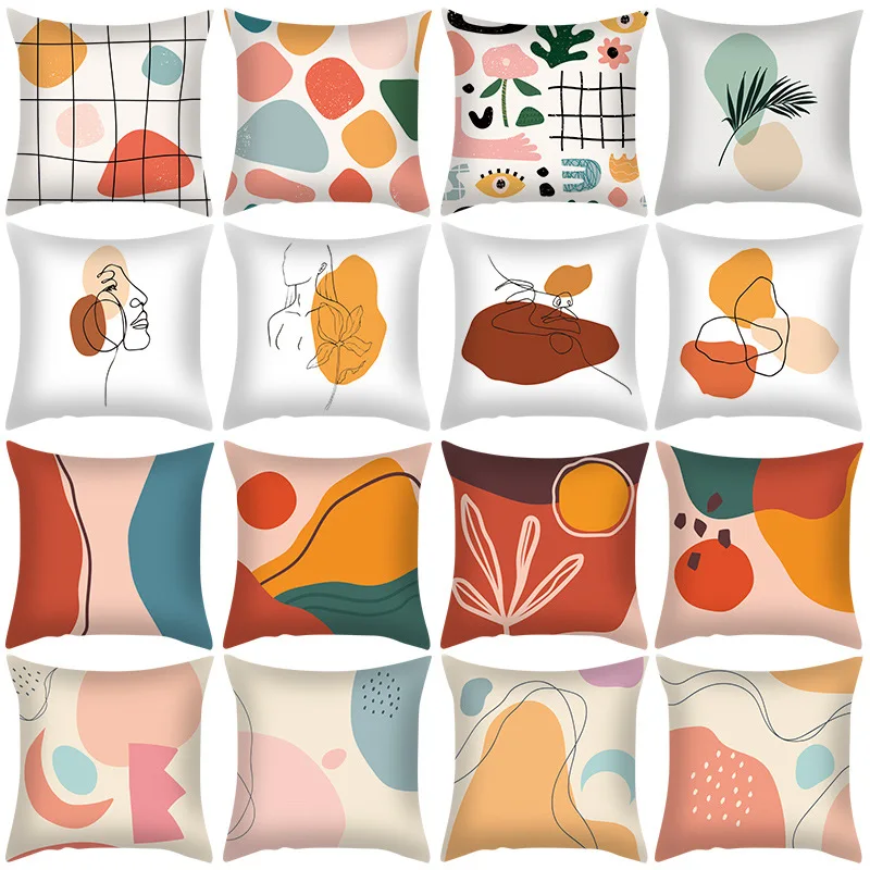 

Cross-border Special for Hand-painted Landscape Gifts Linen Pillowcases Customized Explosive Home Fabrics Pillow Case
