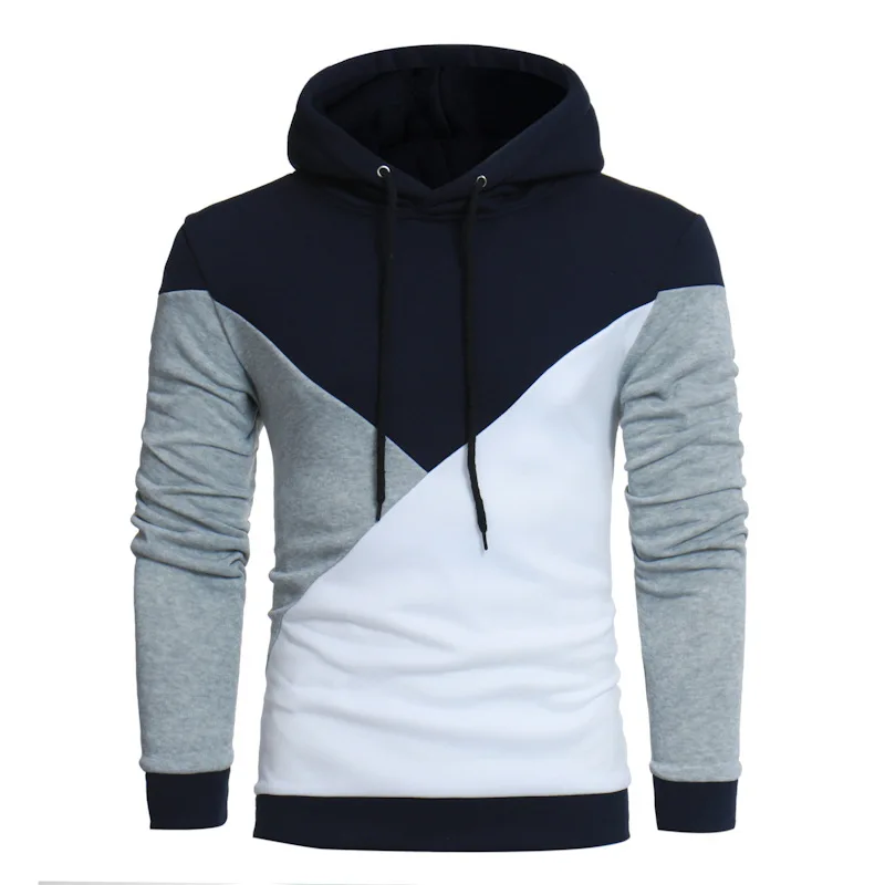 

ZOGAA 2021 New Men's Hoodie Black And White Color Matching Cotton Long-Sleeved Hooded Pullover Fashionable Casual Streetwear