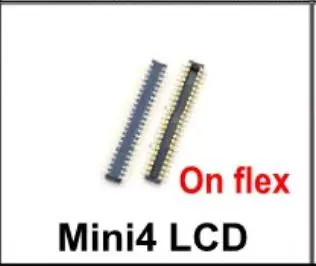 Mini4 LCD on flex 5 шт. сенсорный экран ЖК-дигитайзер сенсорный FPC разъем платы Pin для iPad 2/3/4 5 6 mini 1 2 3 4 на материнской плате на flex - Цвет: Mini4 LCD on flex