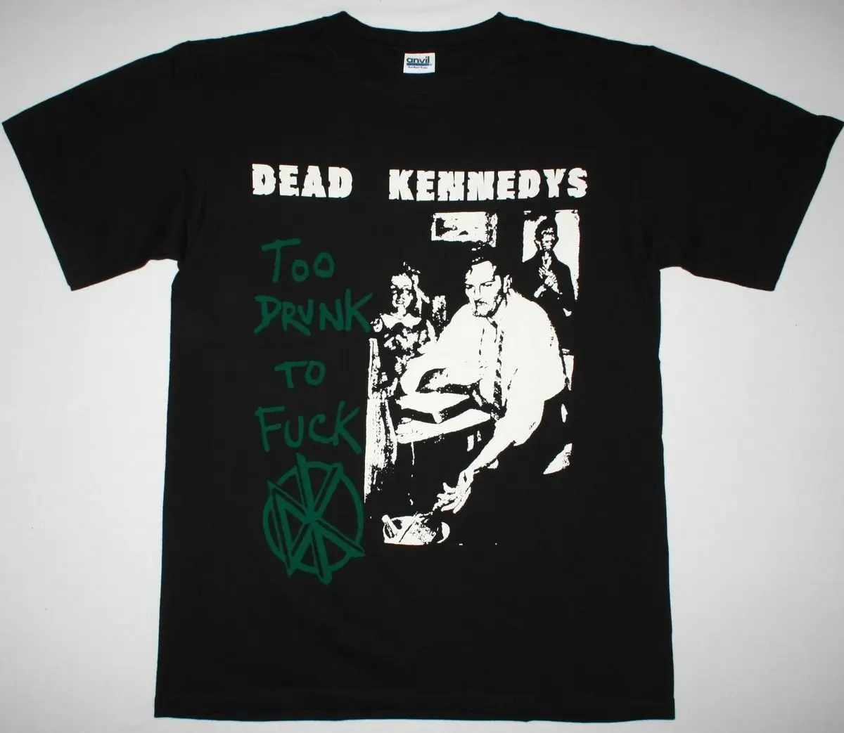 Dead Kennedys Too Drunk To K Панк Рок желе Биафра Новая Черная футболка|Мужские футболки| |
