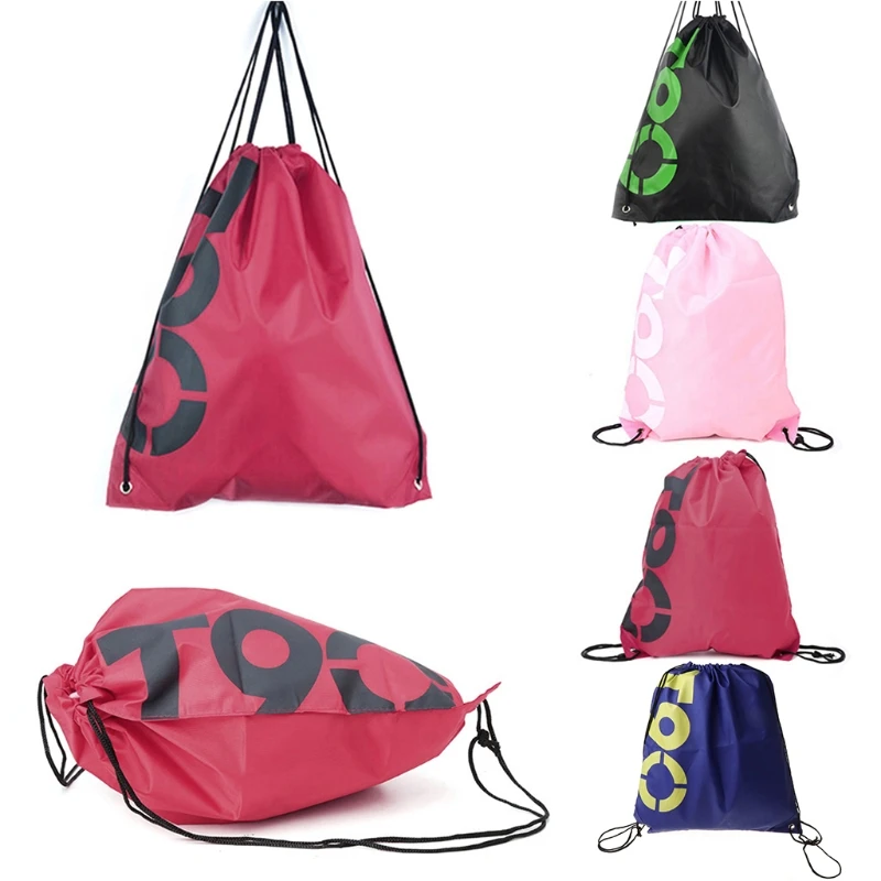 

Backpack Shopping Drawstring Bags Waterproof Travel Beach Gym Shoes Sports Pack