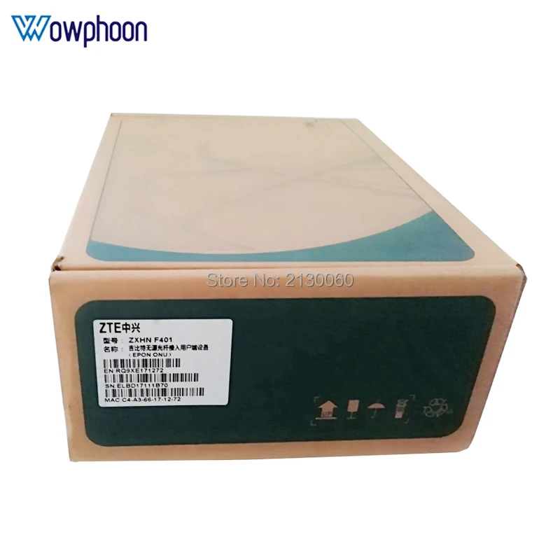 ZTE ZXA10 F401 EPON ONU ONT 1LAN + 1 порт в горшке с портом Ethernet 1GE одинаковая функция F601 F643 -
