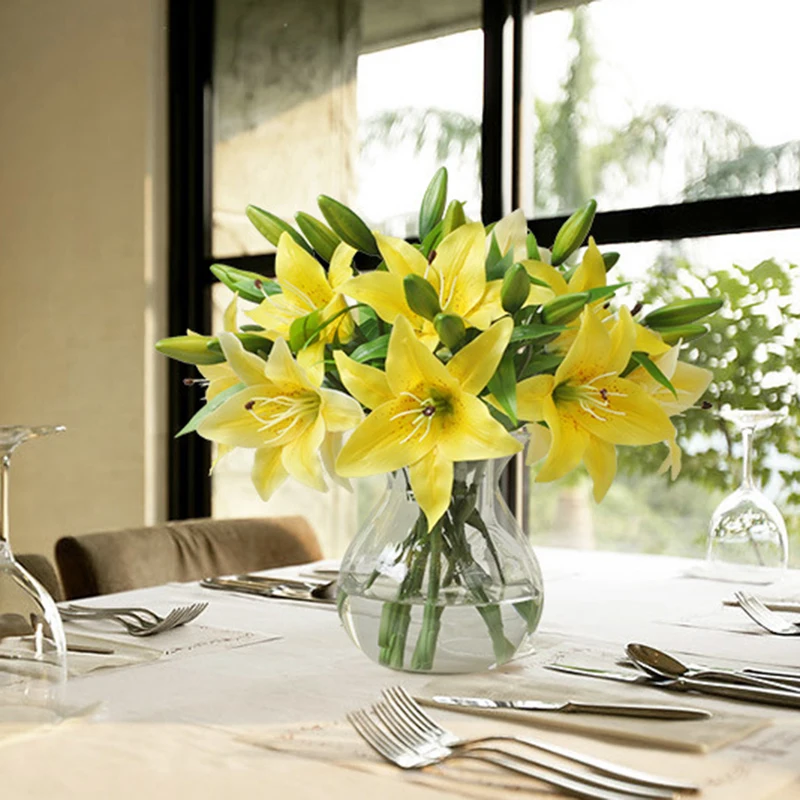 Цельнокроеное платье искусственная Калла Лилия Цветок шелковая ткань украшение