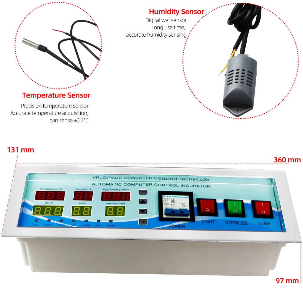 XM-18 18E 18S Digital Incubator Automatic Egg Turning Motor Full automatic and multifunction egg incubator control system40%off | Дом и сад