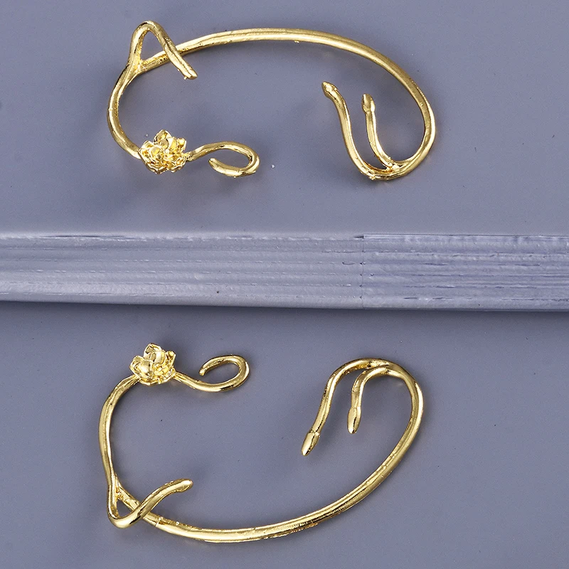 20 шт./лот Оптовая Продажа Модные золотые очаровательные серьги Красавица и