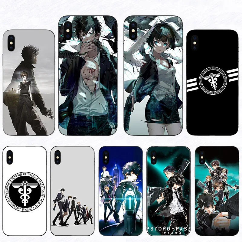 

Comic Manga Psycho Pass Mobile Phone Case For Iphone SE 2020 Coque 12 Mini XS XR 11 Pro Max Shell 7 8 6 Plus X 5S 6S Hard Cover