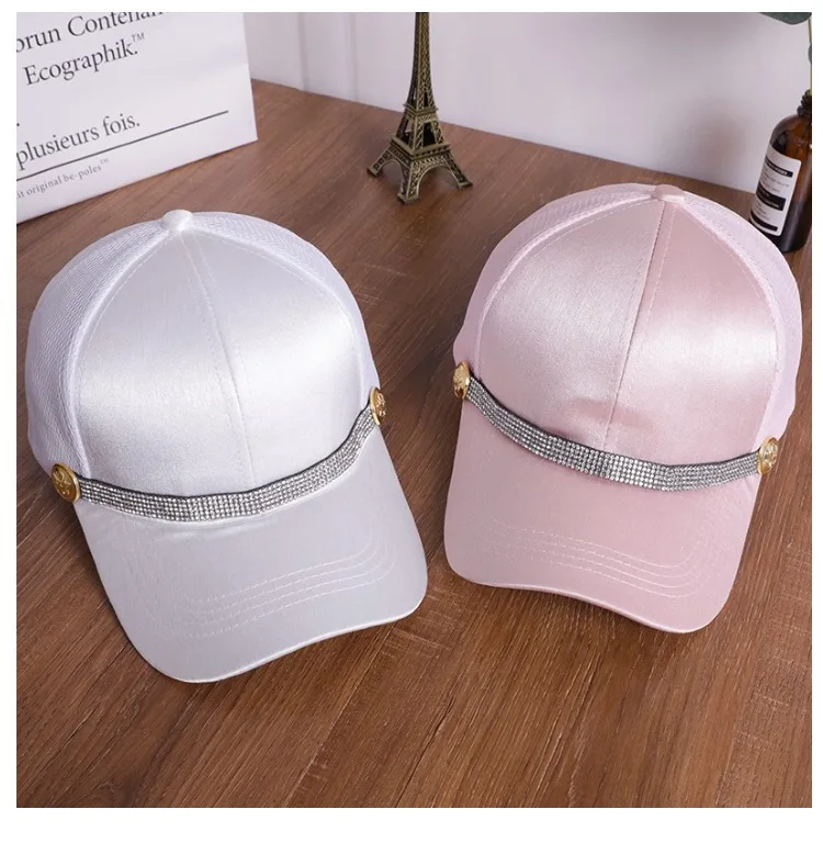 Мужская и женская кепка RUIXF006 Повседневная Уличная Кепка унисекс на ремне стразы