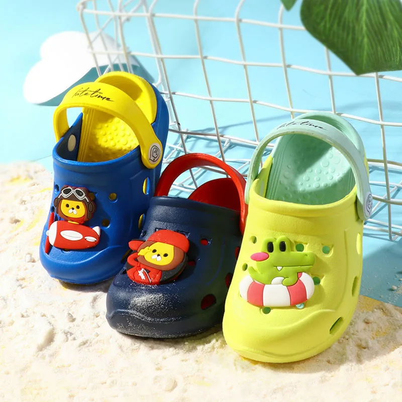 Cute Non-slip Girls Slippers Garden Shoes Cartoon Child Baby Boy Shoes Sandals Summer Kids Slippers Beach Kids Shoes Sandals