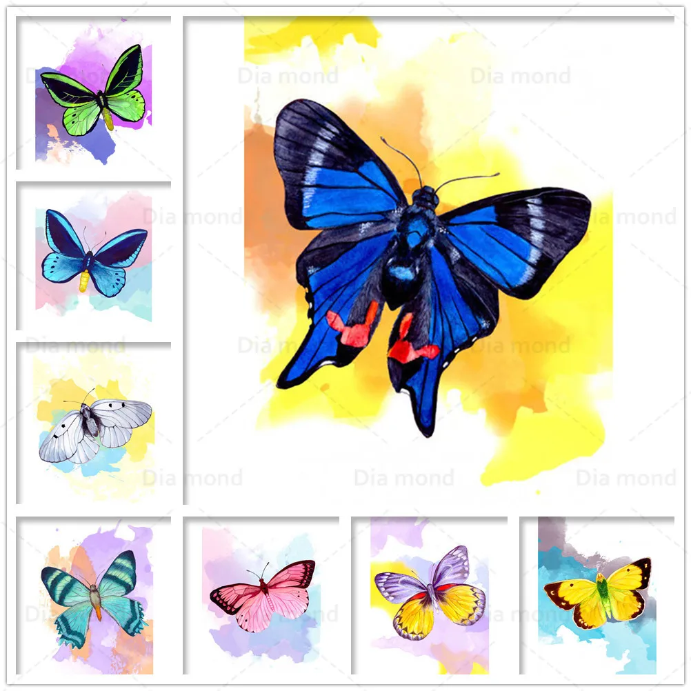 

Diy Animals Diamond Painting Full Drill Butterfly Insect Diamond Embroidery Cross Stitch Crafts Mosaic Home Decor Wall Art Gift