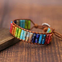 Богемные винтажные уникальные бирюзовый шарм из натурального камня, 3 нити, браслеты ручной работы, женский кожаный браслет