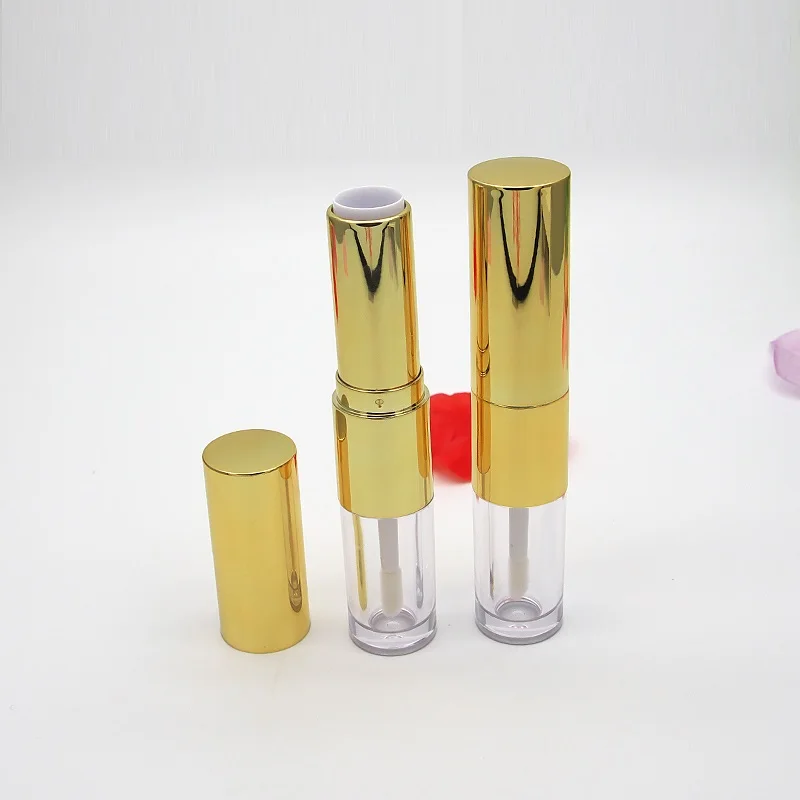 

10/50pcs Empty Lipstick Tube 12.1mm Gold lip gloss Tube,Double sides DIY lip balm cosmetic packing Container