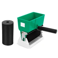 diy handheld adhesive roller manual gluing machine with two rollers 360ml green glue applicator portable edge bander woodworking