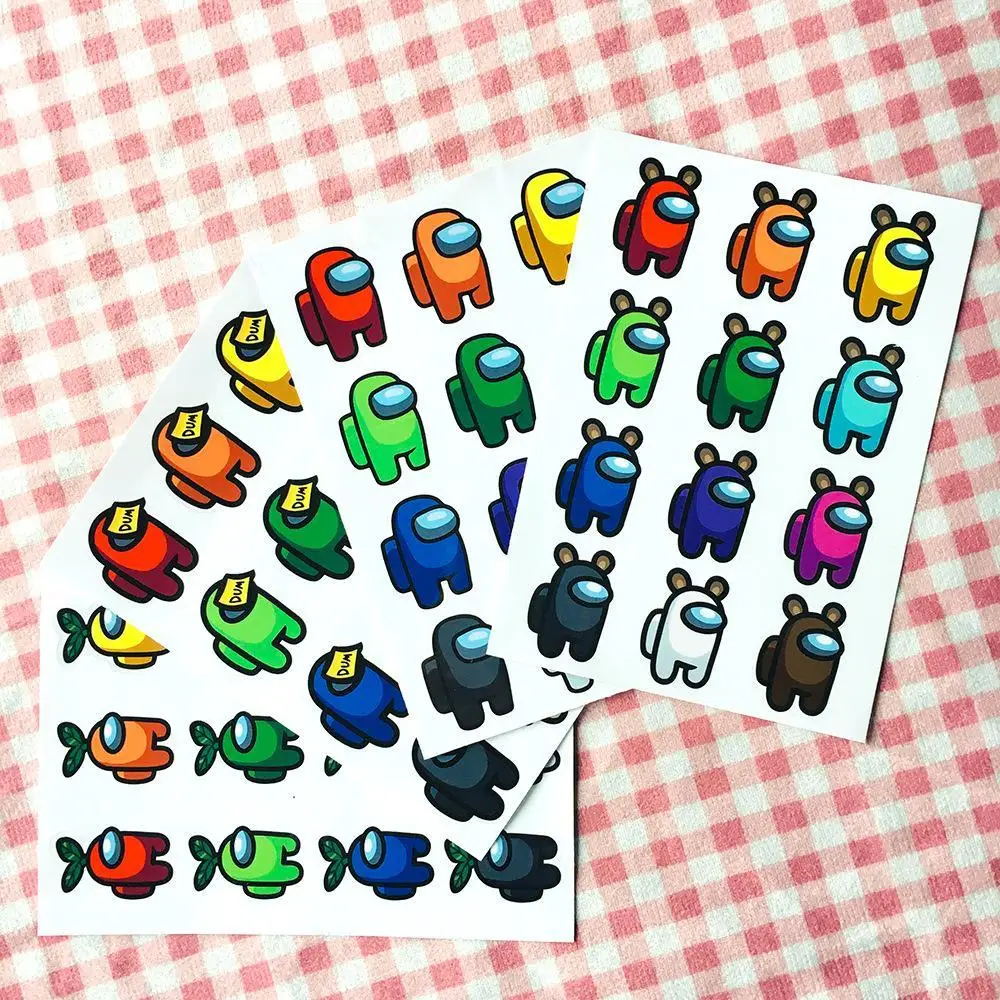 

1Pc Amine Game Among Us Sticker Cartoon AmongUs Waterproof 3D Stickers For Fridge Guitar Laptop Motorcycle Travel Luggage