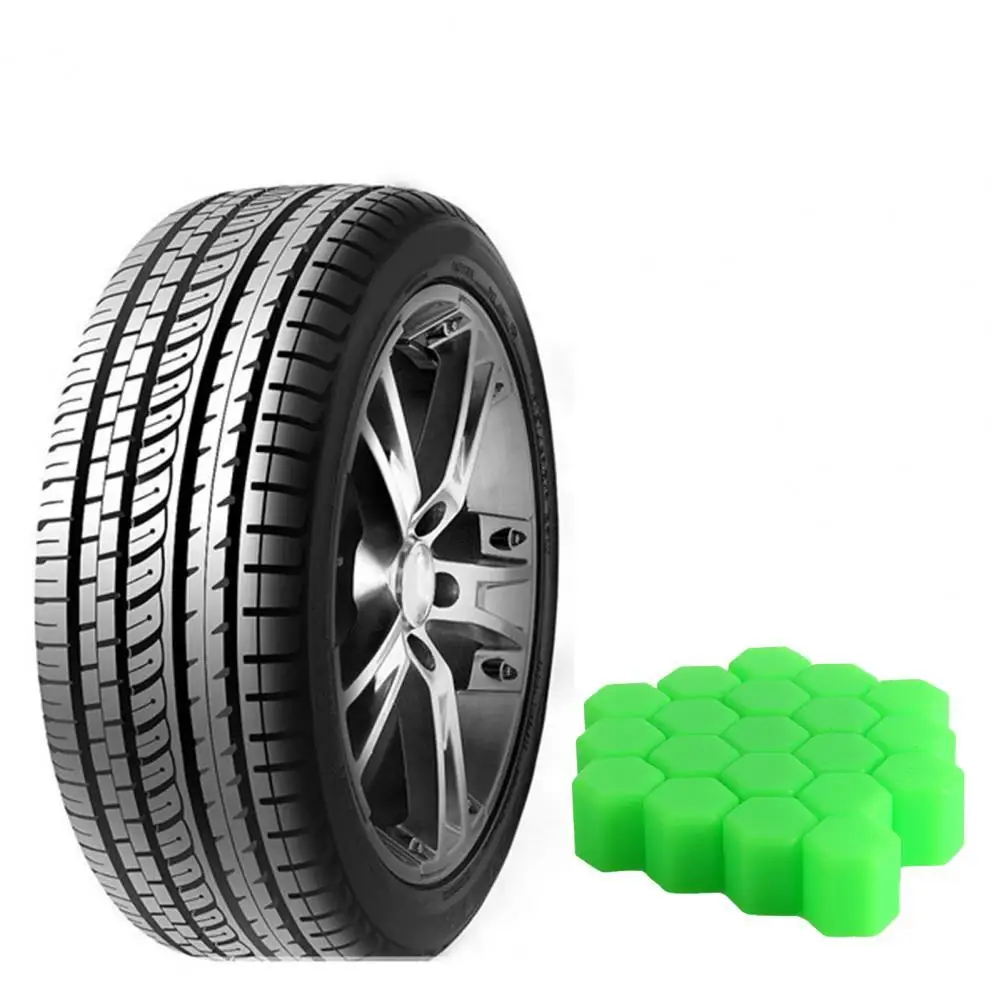 

20Pcs Tire Valve Stem Hexagon Durable Silicone Universal Car Wheel Caps for Auto