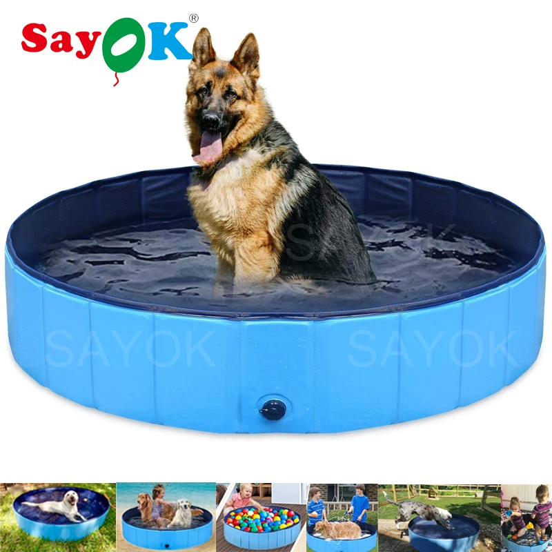 

PVC Foldable Dog Pool/Collapsible Dog Pet Bath Pool, Folding Kiddie Ball Pit/cat pet/kids washing swimming pool