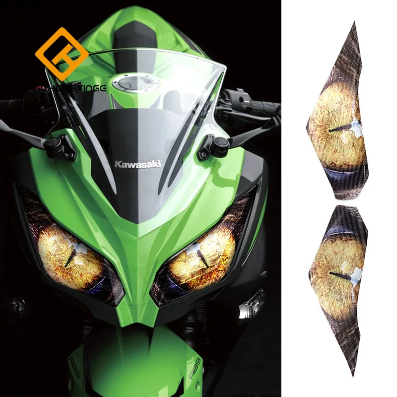 Для Kawasaki ninja 250 300 аксессуары для мотоциклов передняя обтекатель наклейка на фару