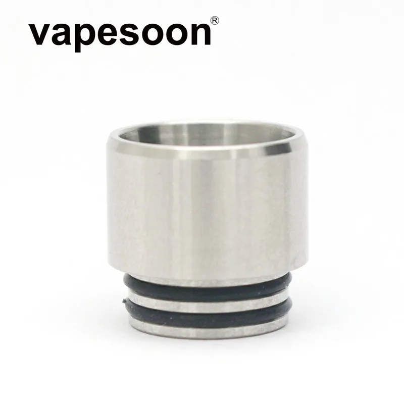 Аутентичный VapeSoon 810 нержавеющая сталь капельный наконечник анти-Жареное масло капельный наконечник для IJUST 3 TFV12 Prince и т. д. SS Радужный цвет - Цвет: Серебристый