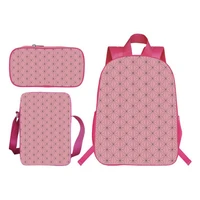 demon slayer backpack 3 pcsset school bags pencil case simplicity casual cartoon fashion printing teens messenger bag backpack
