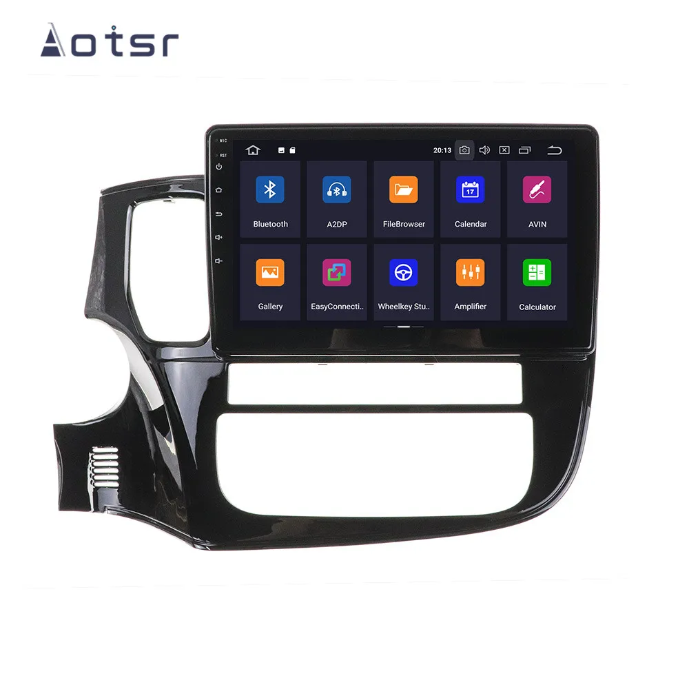 Автомобильный мультимедийный плеер AOTSR 2din Android 9 0 для Mitsubishi OUTLANDER 2014 2015 2016 2017 GPS