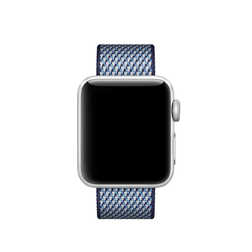 Браслет для apple watch, 44 мм, группа 5, 4, 3, 2, 1, тканый нейлоновый ремешок для iWatch, 40 мм, цветной узор, классическая пряжка
