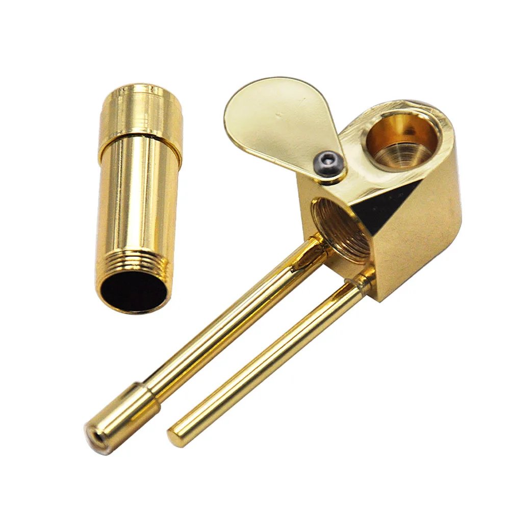 

Metal Smoking Pipes for Brass Made Deluxe Easy Cleaning Alternative Removable Herb Tobacco Pipa Smoking Accessories