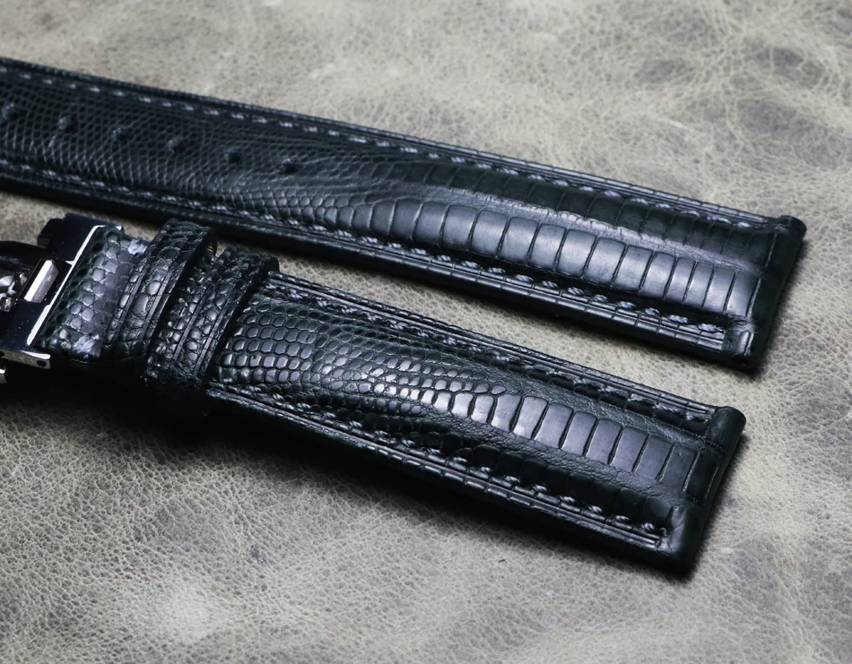 Ремешок для часов ручной работы из кожи ящерицы винтажный ремешок длиной 20 мм