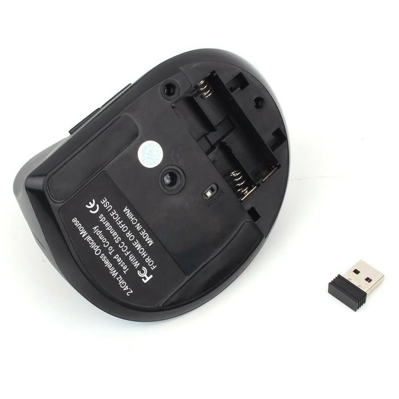 6D Вертикальная Беспроводная игровая мышь 2 4G 1600DPI оптическая USB эргономичная |