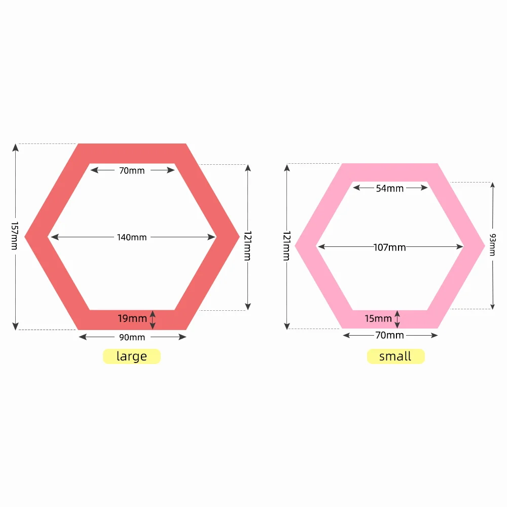 Colorful Magnetic Eva Hexagon Photo Frames Refrigerator Picture Holder Living Room Wedding Party Art Decoration Gift | Канцтовары для