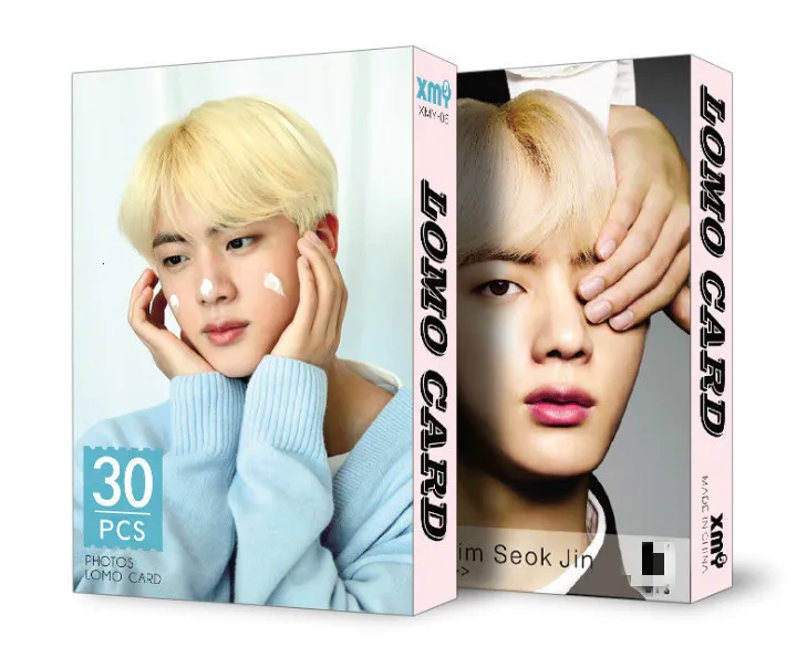 30 шт./компл. k-pop Bangtan для мальчиков альбом LOMO карты модный бумажный фото карта HD Фотокарта - Цвет: KimSeokJin