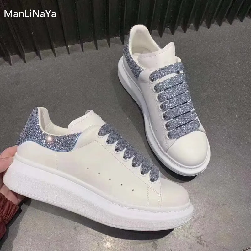 Роскошные дизайнерские модные женские туфли на платформе женская спортивная