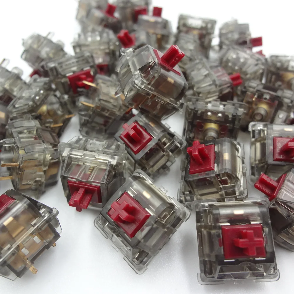 Тактильные переключатели DUROCK цвет Бургунди 67 г пружина 5 контактов механическая