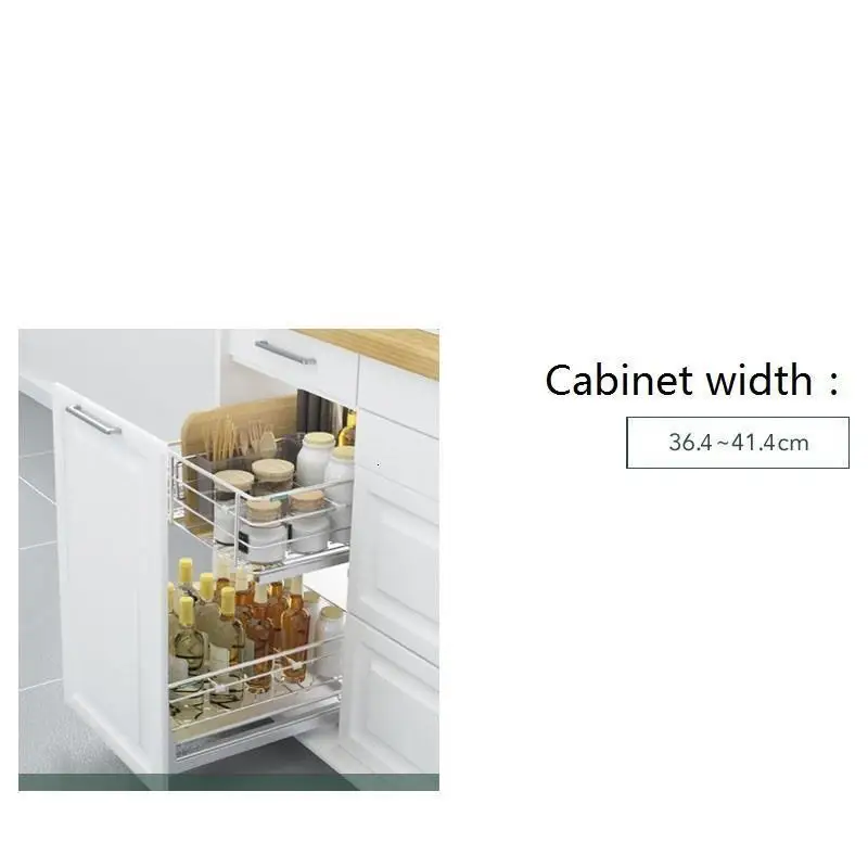 Cosina Armario De Cocina Despensa Mutfak Kuchnia органайзер для кладовки из нержавеющей стали кухонная стойка Cozinha кухонный шкаф корзина - Цвет: Number  2