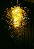new product 100 mouth borosilicate dale chihuly style hand blown glass chandelier light