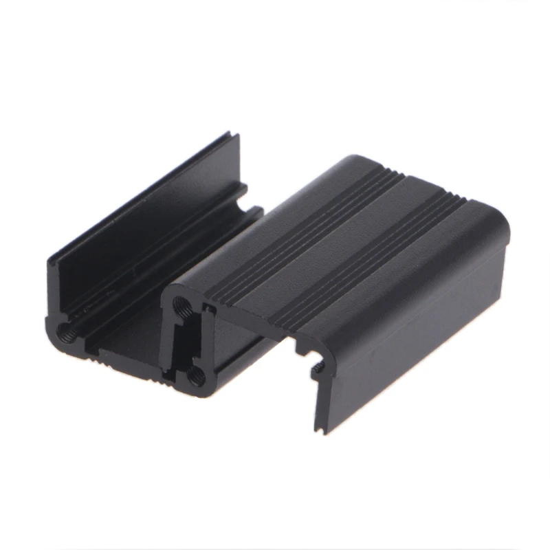 DIY Экструдированный Электронный проект алюминиевый корпус Чехол черный 40 x25x25mm #