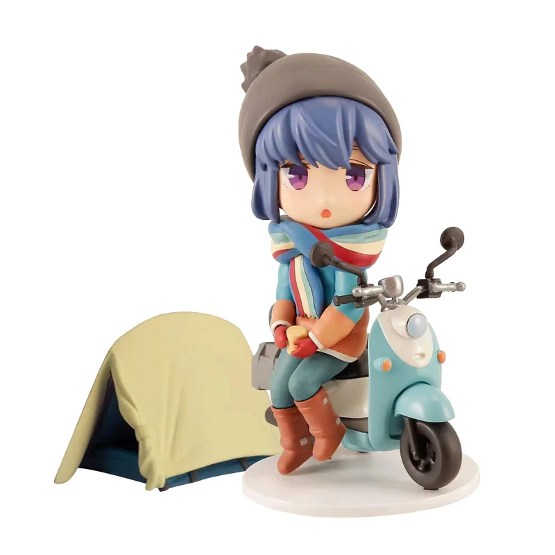 Swaying Camping Shima Rin Q Version Figure Model Anime Toys Gift Action Modification PVC Cartoon | Игрушки и хобби