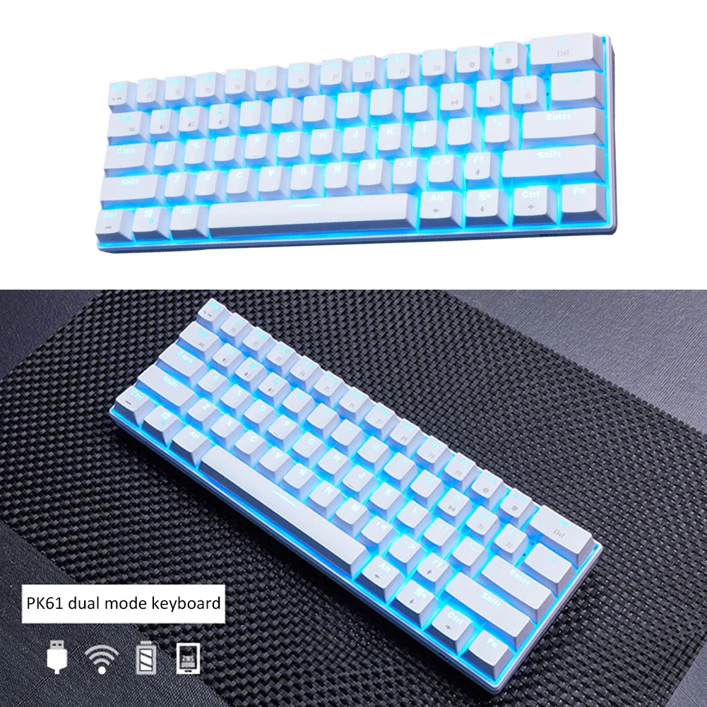 for rk61 wired wireless bluetooth mechanical keyboard tablet laptop computer accessories drop shipping free global shipping