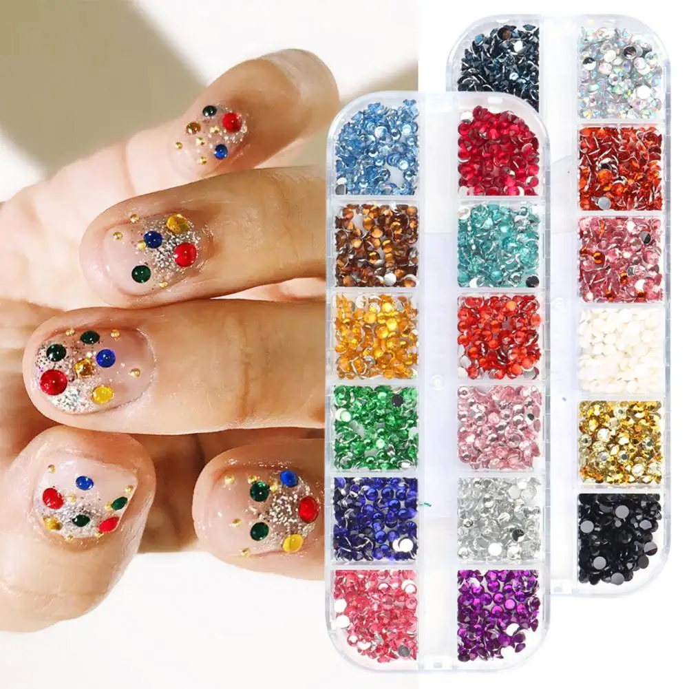 

Hot Sales!!!! Nail Resin Rhinestone Flat Back Beautify Nails 3mm 3D Manicure Nail Art Decorations for Girls