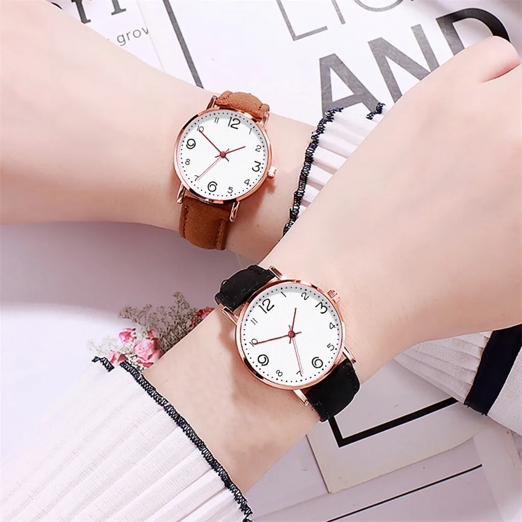 

Fashionable Temperament Female Mesh Leather Belt Quartz Watch Simple Analog Round Women Wrist Watch часы женские наручные
