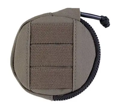 

Outdoor Tactical Vest Round Tactical Coin Headset Storage Bag