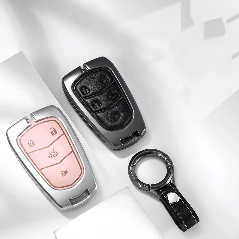 

Car Key Case Cover Remote Key Bag For Cadillac ESV Escalade CTS XTS ATS-L SRX 28T ATS 2015 2016 2017 2018 CT5 XT5 XT6 Accessorie