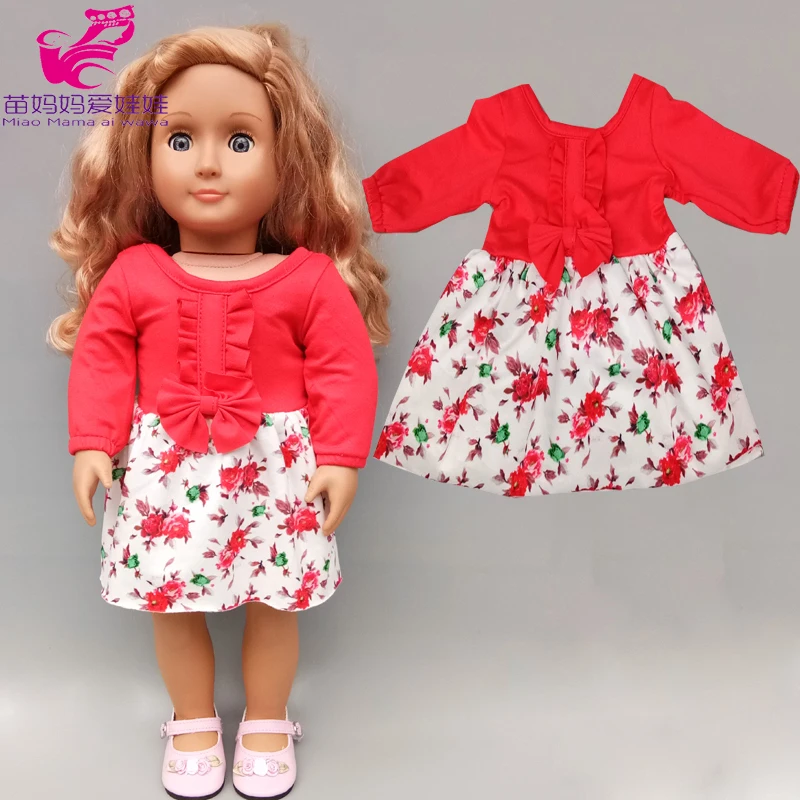 Платье для 43 см ухода за ребенком мам Baby Doll Минни жилет мини юбка Рубашка 18 дюймов