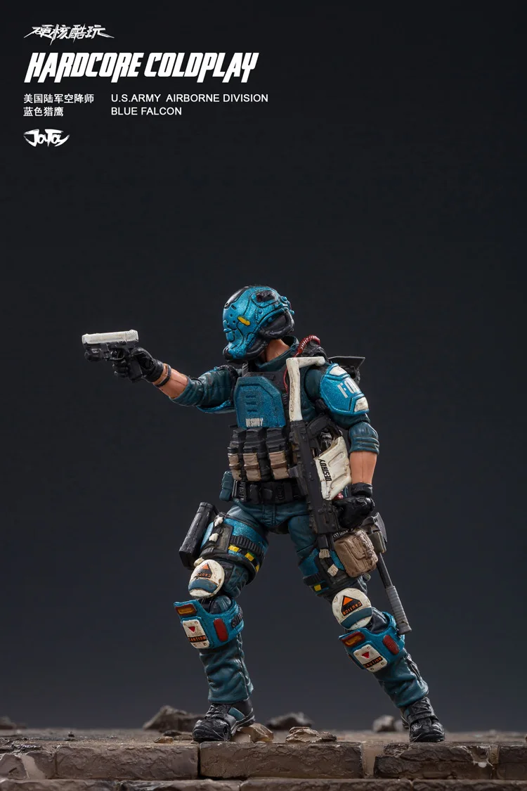 Экшн фигурки JOYTOY 1/18 1 шт. армия США парашютный солдат синий Сокол|Игровые и