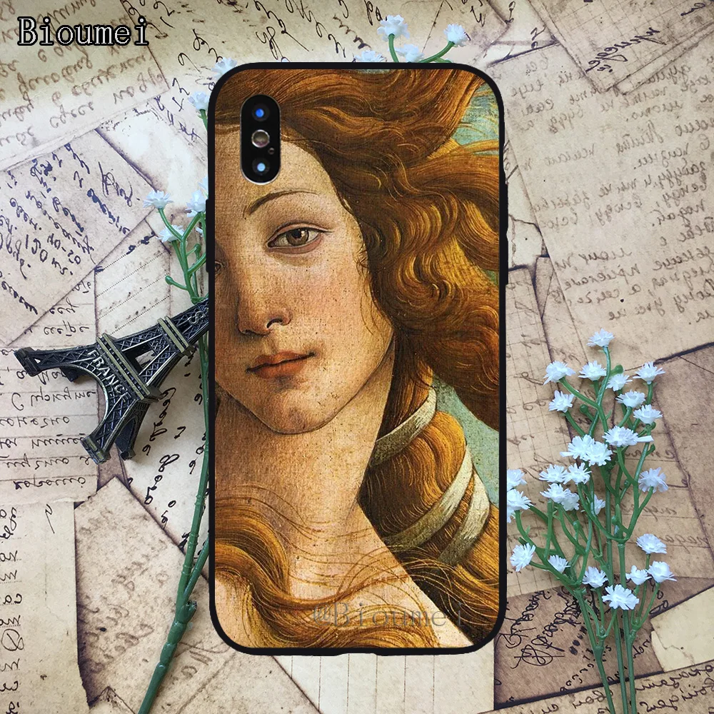 Bioumei современный художественный картина маслом мягкий ТПУ чехол для Iphone 11 Pro Max XR X