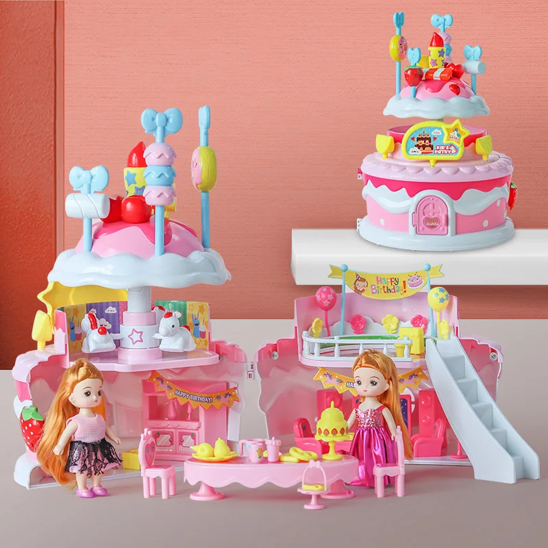 

DIY Miniature Accessories Cute Doll House Hand-assembled Educational Toys for Kids Christmas Birthday Gifts