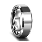 Мужское и женское матовое обручальное кольцо Somen, серебристое кольцо 68 мм из карбида вольфрама, полированная сталь, удобная посадка