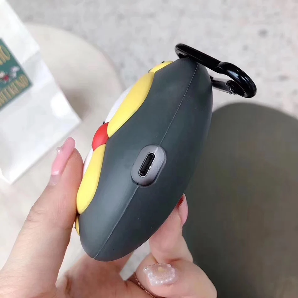 3D милый мультяшный наушник с милой собакой для Airpods 2 Чехол силиконовые наушники чехол для Apple Air pods чехол для наушников брелок