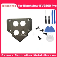 new original bv9800 back cover rear camera decoration metal screws parts accessories parts for blackview bv9800 pro cellphone
