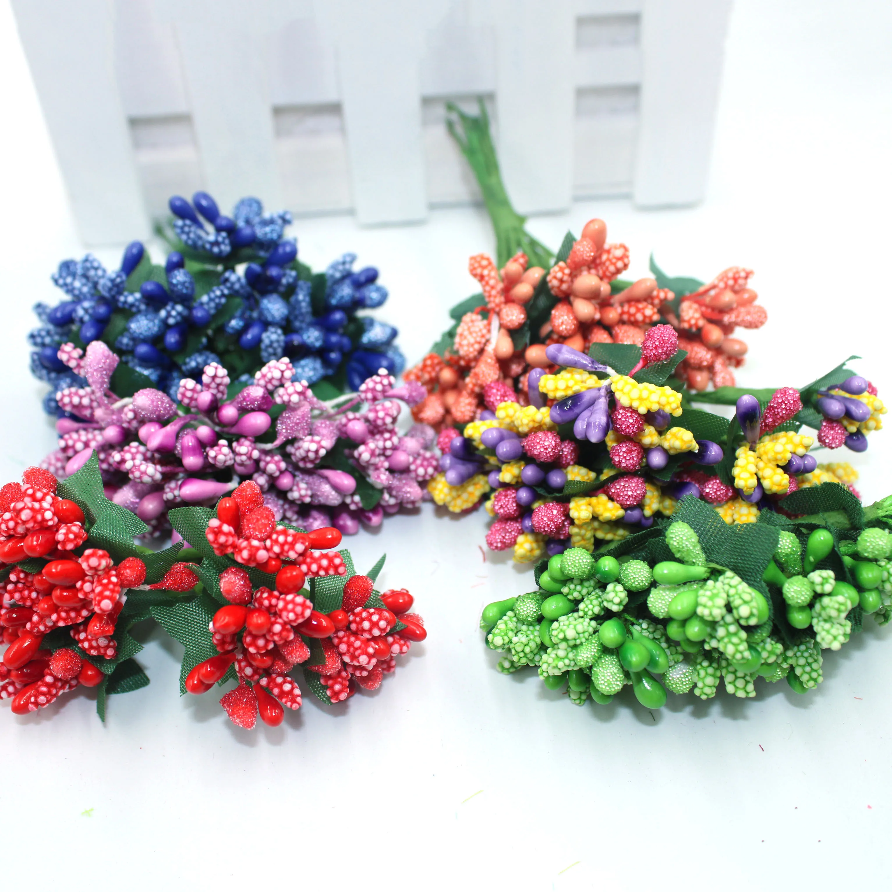 12 штук/Горячая продажа Многоцветный Искусственный цветок стебель Свадебный лист