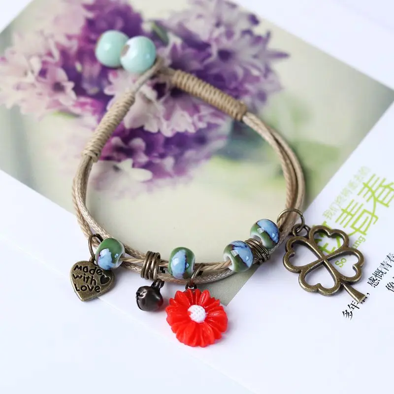 Эксклюзивные новые женские браслеты из натурального камня керамические с